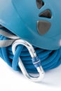 Mountaineering safety equipment Royalty Free Stock Photo