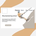Mountaineering school page, website to self study to ascent