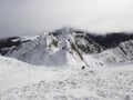 Climbers in the winter , Ciucas mountains , Romania Royalty Free Stock Photo