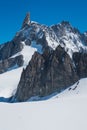 Mountaineers on the glacer under the Dente Del Gigante