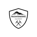 mountainering equipment logo design vector for brand or company and other Royalty Free Stock Photo