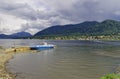 Mountainous Altai, Siberia. The coast of the Teletskoye Lake