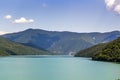 Mountainous azure lake Royalty Free Stock Photo