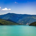 Mountainous azure lake Royalty Free Stock Photo