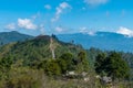 Mountainous border that separates Thailand - Myanmar at doi angkhang chiangmai,Thailand