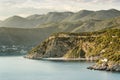 Mountainous coastline landscape near Dubrovnik Royalty Free Stock Photo