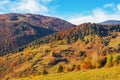 mountainous countryside landscape in autumn season