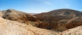 Mountainous desert landscape near the Dead Sea