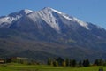 Mountainous landscape of Colorado golf course Royalty Free Stock Photo