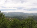 Mountainous landscape in Kabylia. Kabyle mountains Royalty Free Stock Photo