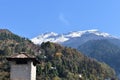 Mountainous landscape in North Sikkim, India.