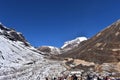 Mountainous landscape in North Sikkim, India.