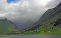 Mountainous landscape of northern Norway Royalty Free Stock Photo