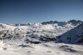 mountainous landscape, snow-capped mountains Royalty Free Stock Photo