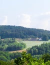 Mountainous landscape of Wiezyca in Poland