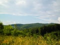 Mountainous landscape of Wiezyca in Poland