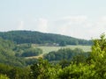 Mountainous landscape of Wiezyca in Poland