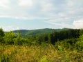 Mountainous landscape of Wiezyca in Poland