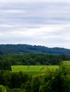 Mountainous landscape of Wiezyca in Poland