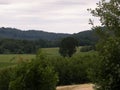 Mountainous landscape of Wiezyca in Poland