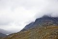 Mountainous terrain in Norway. Jotunheimen National Park Royalty Free Stock Photo