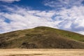 Mountainous view along State Highway 8 from Fairlie to the famous Lake Tekapo Royalty Free Stock Photo