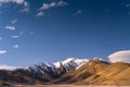 Mountainous view along State Highway 8 from Fairlie to the famous Lake Tekapo Royalty Free Stock Photo
