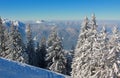 Mountainous winter landscape bavaria Royalty Free Stock Photo