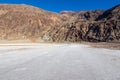 Mountains Above Badwater Basin Salt Flats, Death Valley National Park. California Royalty Free Stock Photo