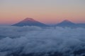 mountains above the clouds Royalty Free Stock Photo