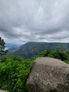 mountains above Lake Toba, North Sumatra, Indonesia Royalty Free Stock Photo