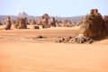 Mountains Akakus, Libya Royalty Free Stock Photo