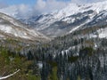 Mountains Along Million Dollar Highway, Colorado Royalty Free Stock Photo