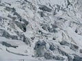 Mountains alps galcier crevasses Monte Bianco