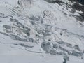 Mountains alps galcier crevasses Monte Bianco