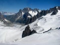 Mountains alps view Monte Bianco