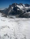 Mountains alps view Monte Bianco