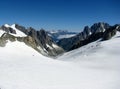 Mountains alps view Monte Bianco
