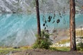 Mountains Altay, Russia, August, 23, 2016. The objects of ancient cult in the clearing of the Idols on the shores of lake