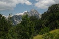 Mountains of the Apuan Alps. The Pizzo d`Uccello