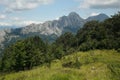 Mountains of the Apuan Alps. The Pizzo d`Uccello