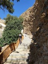 Mountains area in uae shj wadi shees, stones wall