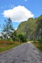 Mountains around Puerto Esperanza, Cuba Royalty Free Stock Photo