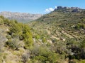 Mountains around Tarbena, Spain Royalty Free Stock Photo