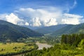 Mountains Art Summer Scenic Landscape Royalty Free Stock Photo