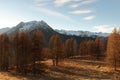 Mountains in Autumn Alps Piemonte Val di Susa Valle Argentera Royalty Free Stock Photo
