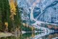 Relax Near Lago di Braies Royalty Free Stock Photo