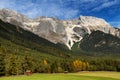 Mountains in autumn. Mieminger Plateau, Tyrol, Austria. Royalty Free Stock Photo