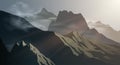 Mountains background illustration