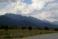 The mountains of the Barguzin mountains, this valley of the Barguzin river Royalty Free Stock Photo